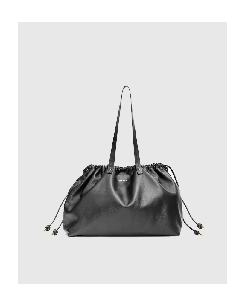 Silven e/w Leren Tote Zwart