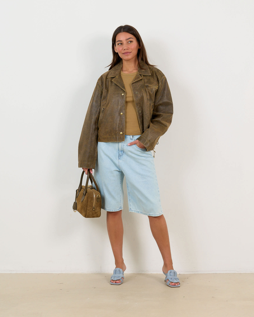 Camille Denim Short Mowroy Bright