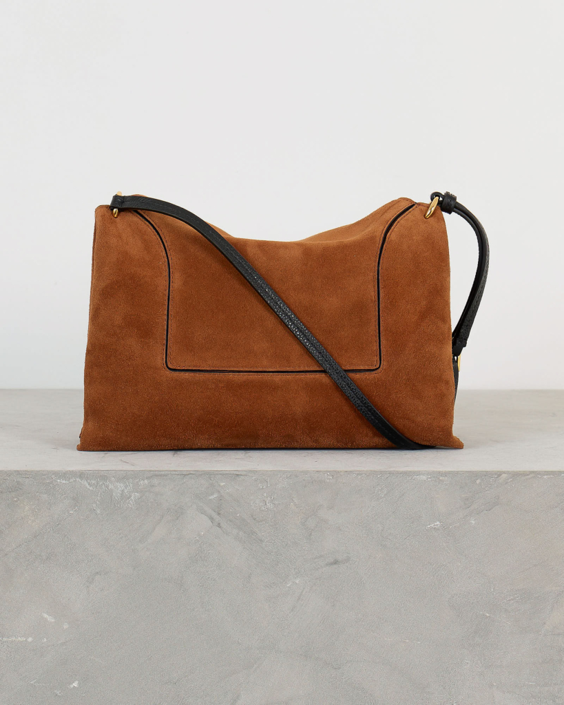 Penelope Slouch Bag Saddle Suede