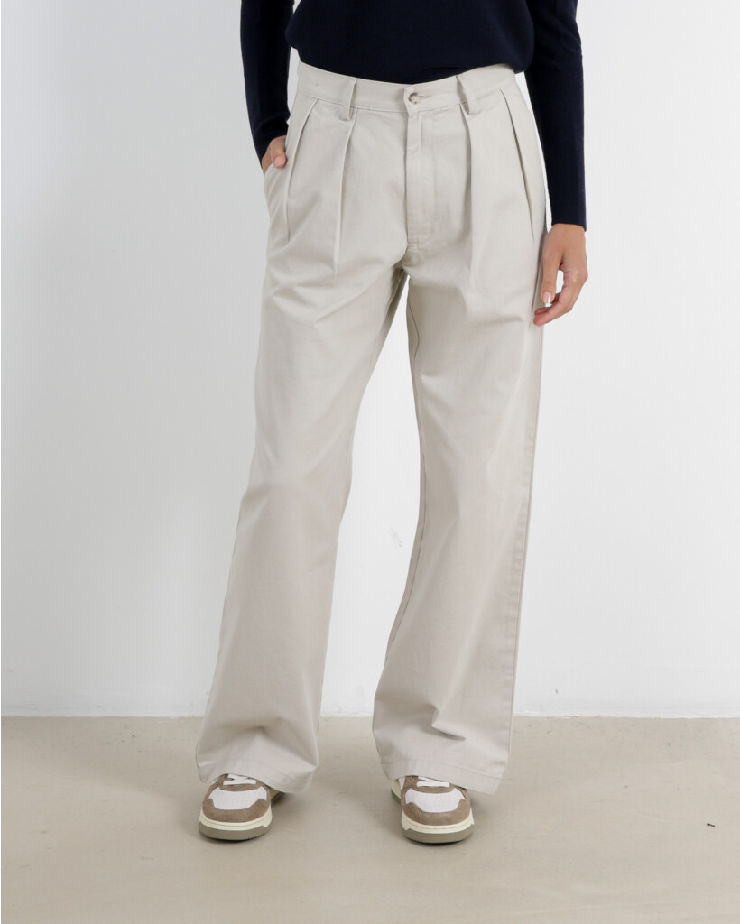 Blair Double Pleated Pant Bone