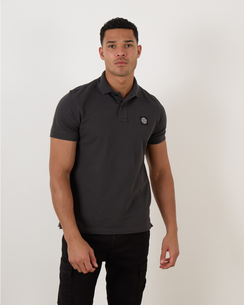 Slim Fit Polo 2SC17 Lead grey