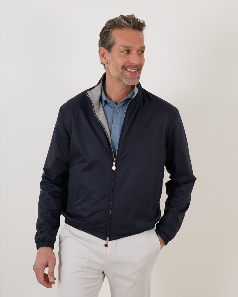 Blouson Jack Reversible Navy Grey