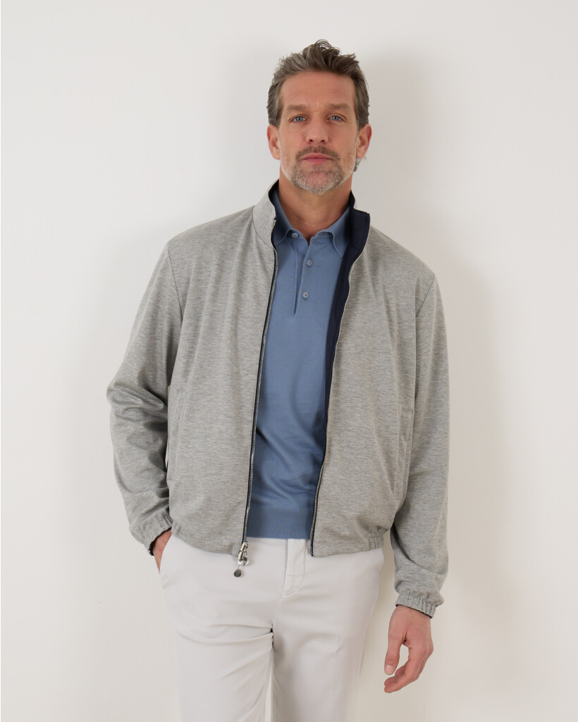 Blouson Jack Reversible Navy Grey
