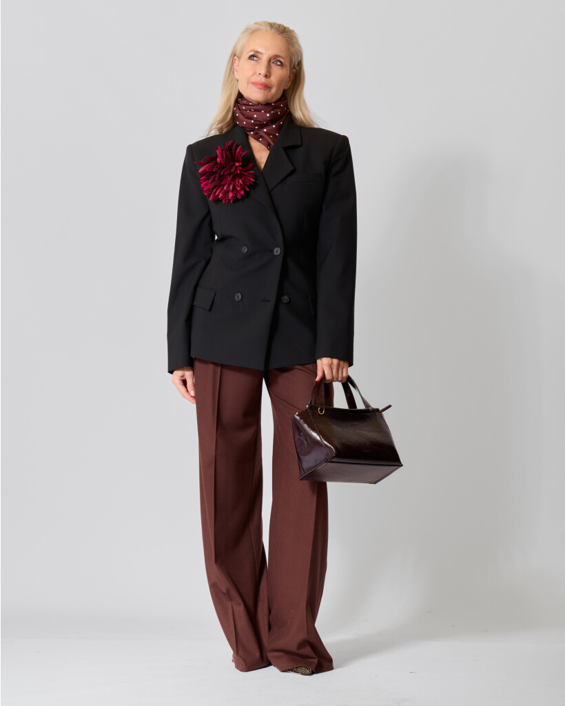 Bluff Wolblend Classic Blazer Zwart
