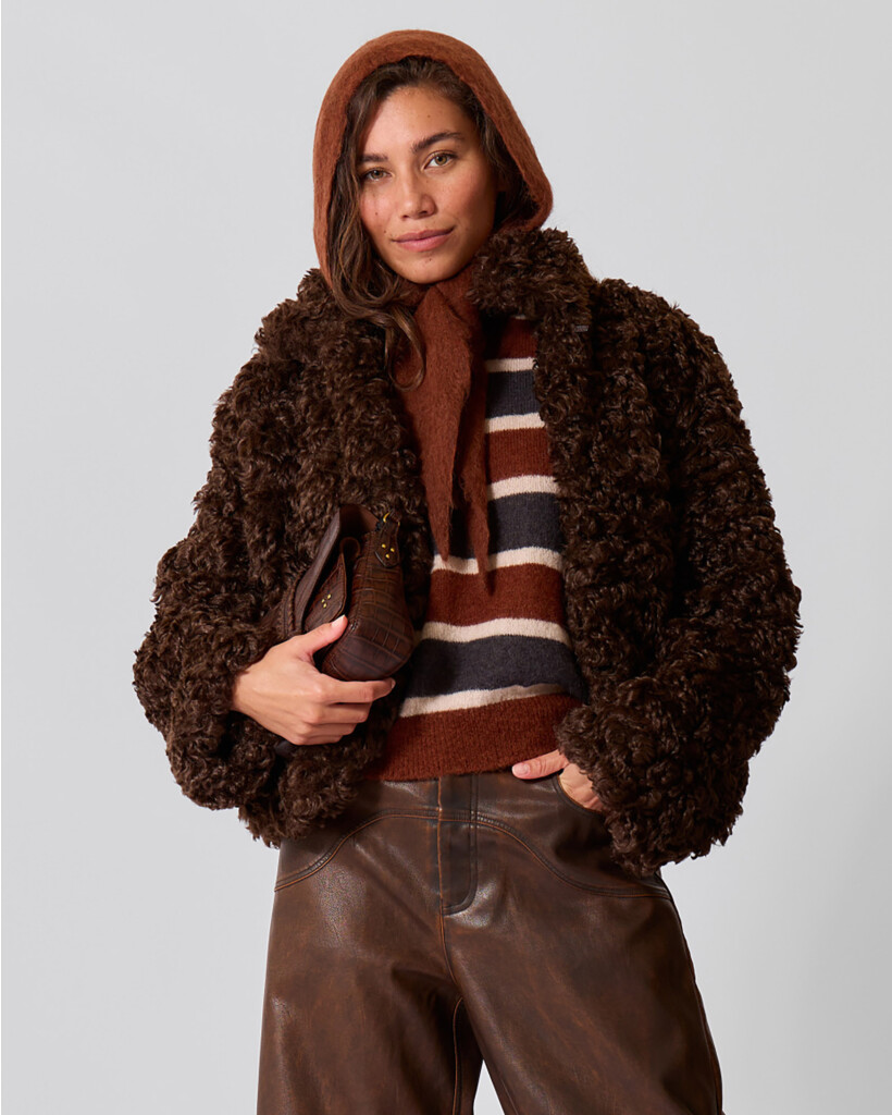 Pelagonie Hooded Scarf Brique