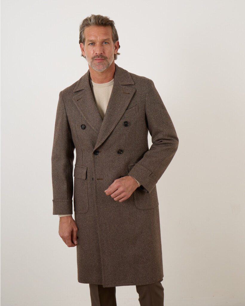 Zevallos Half Lange Jas Bruin 