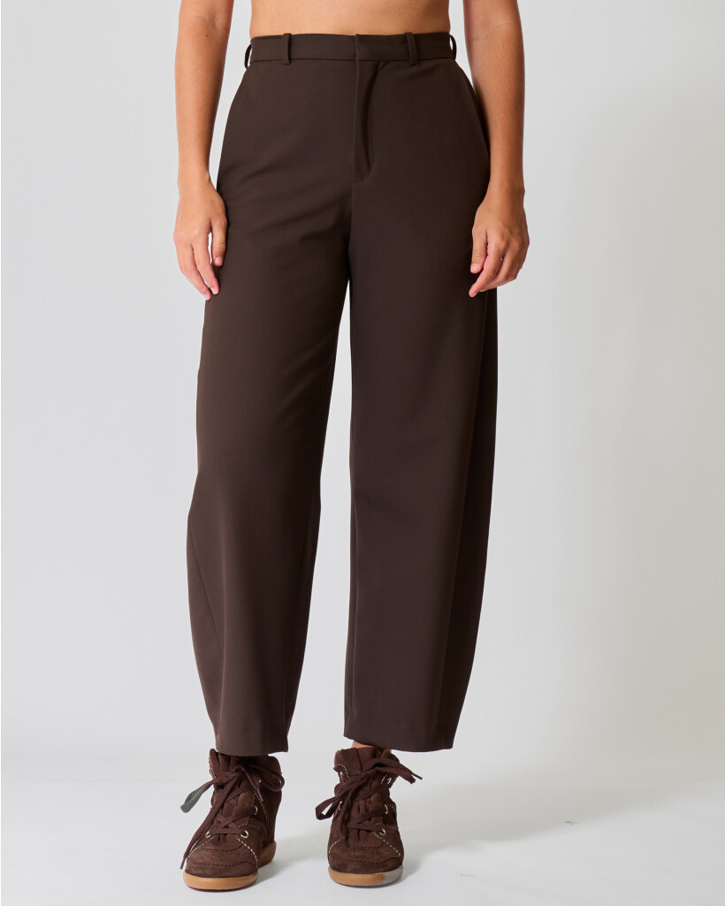 Advise Loose Cropped Pantalon Choco Brown