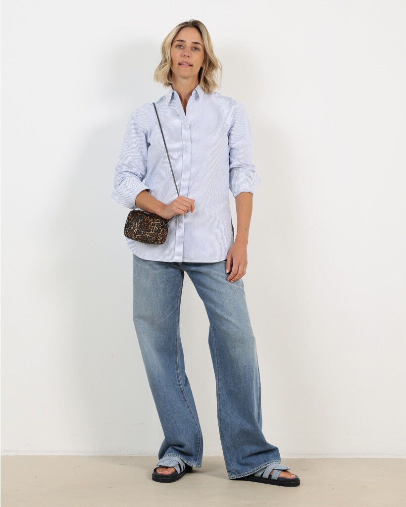 Teri Wide Leg Jeans Blauw 