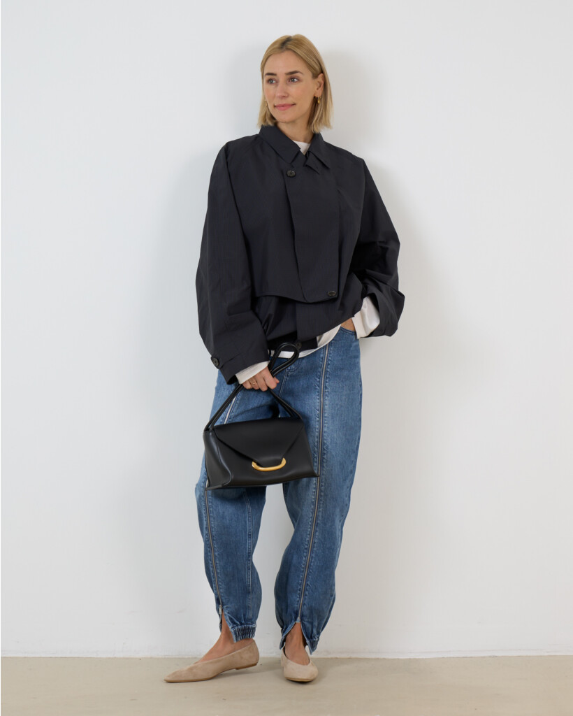 Charles Asymmetrische Trench Jack Navy
