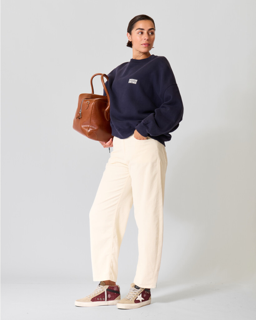 Jazzie Corduroy Barrel Pantalon Cloud Cream L32