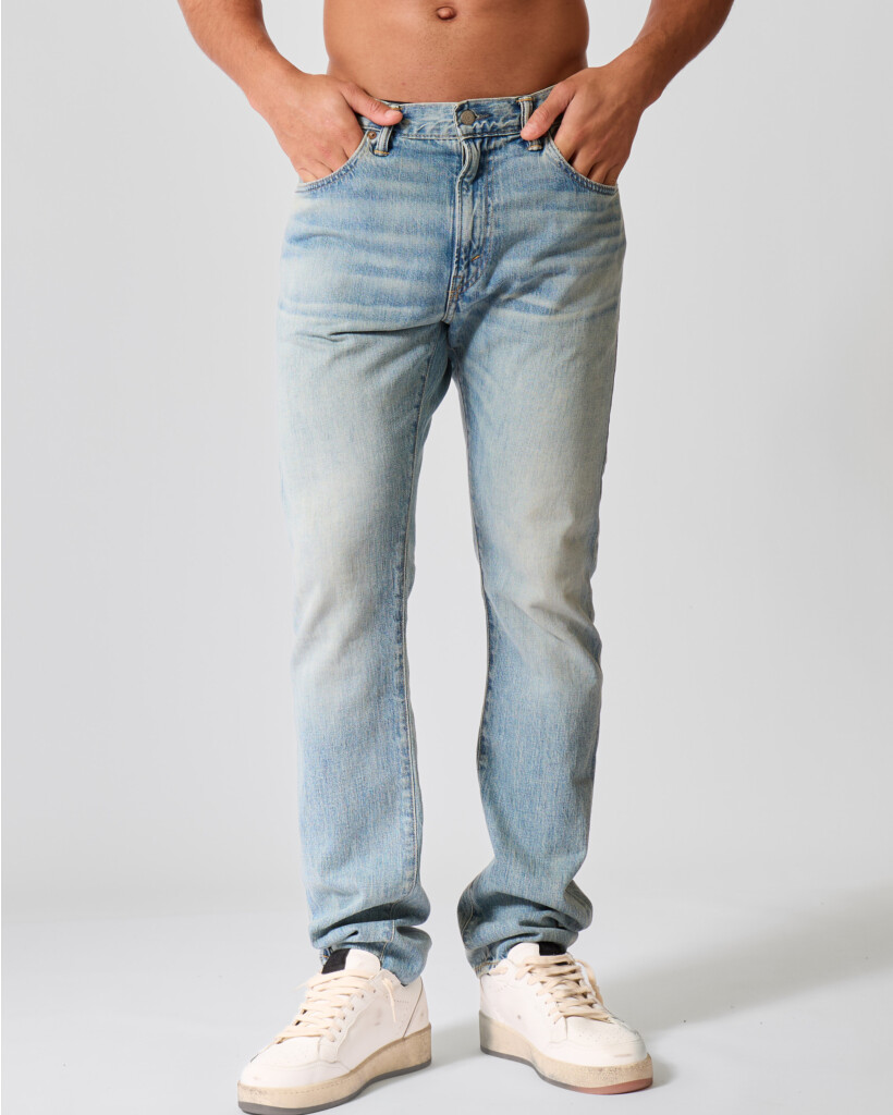 Selvedge Slim Jeans Lawton Wash