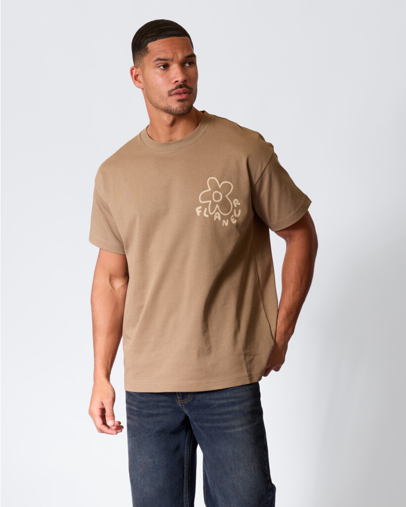 Blossom T-shirt Brown