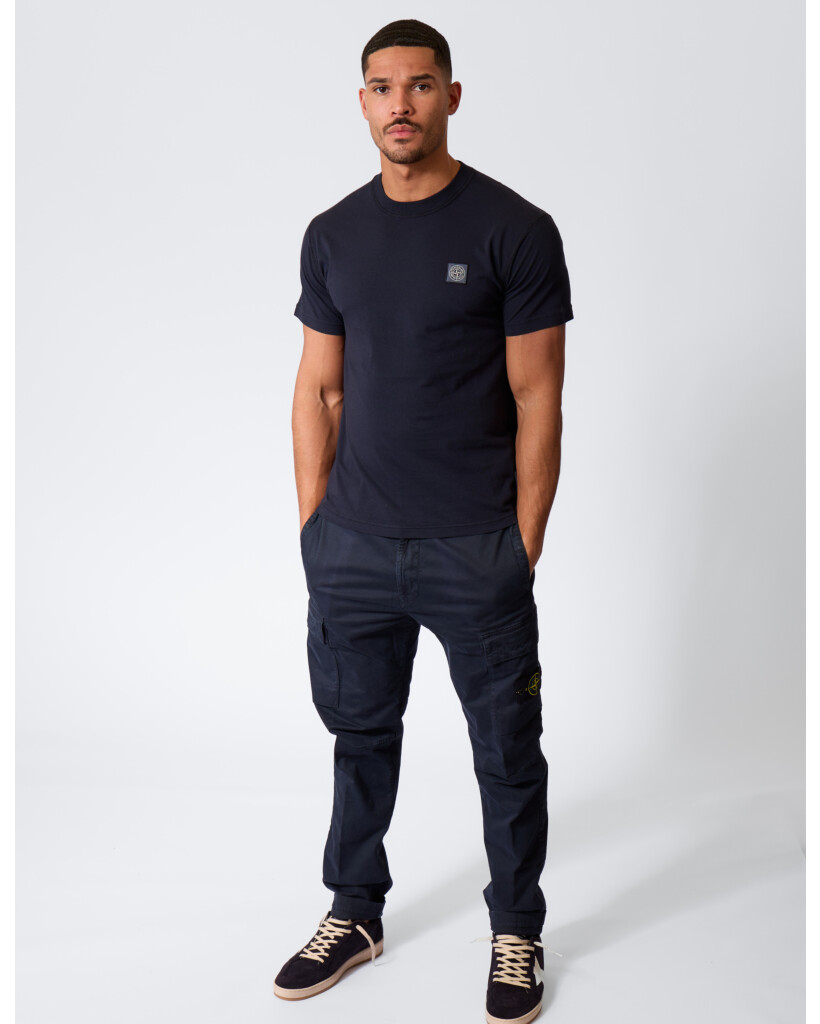 2100026 Biologisch Katoenen T-shirt met Patch Marine