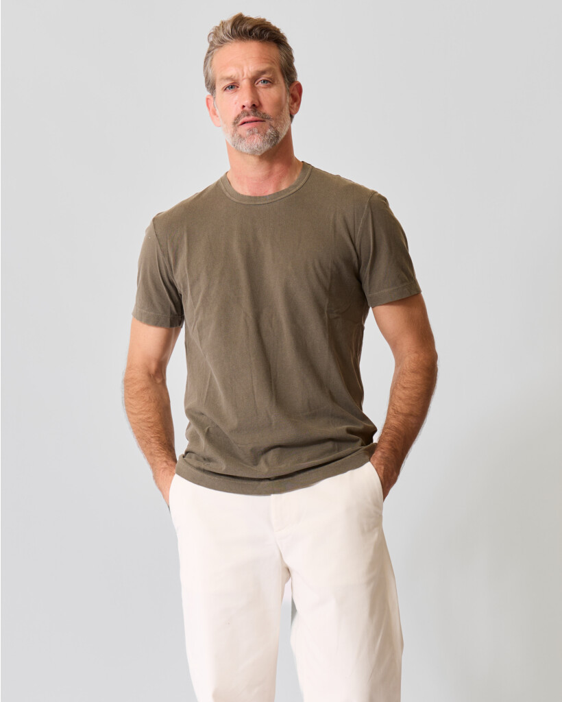Katoenen T-shirt Light Olive