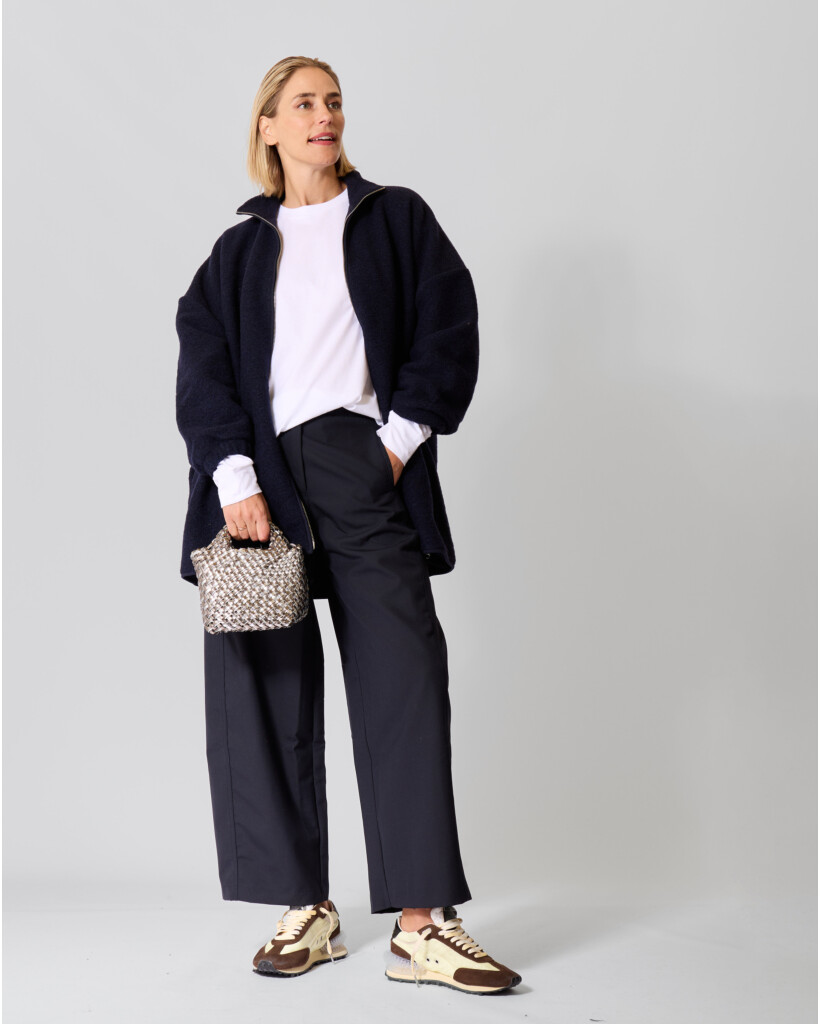 Ayana Wolmix Barrel Pantalon Navy