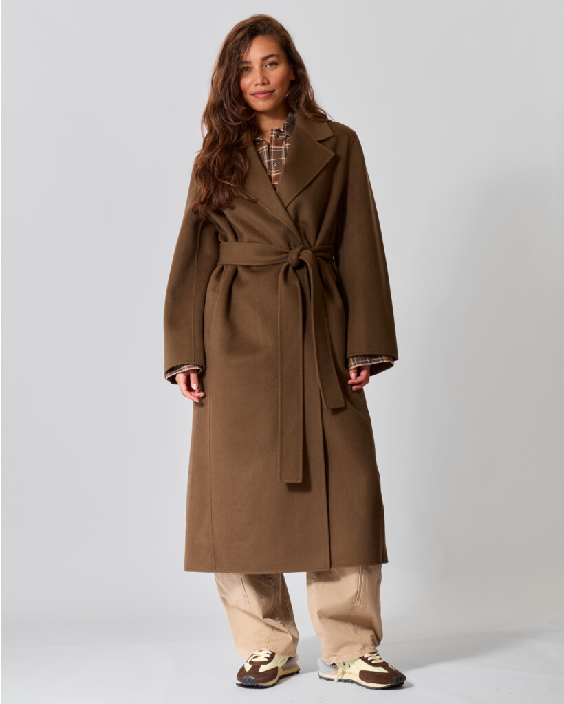 Upavon Double-face Wollen Jas Military