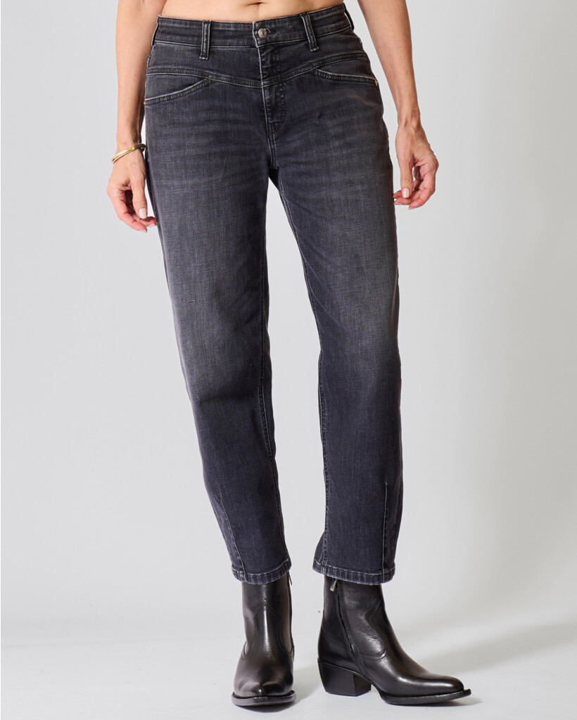 Elin O-shape Cropped Pantalon Natural Black