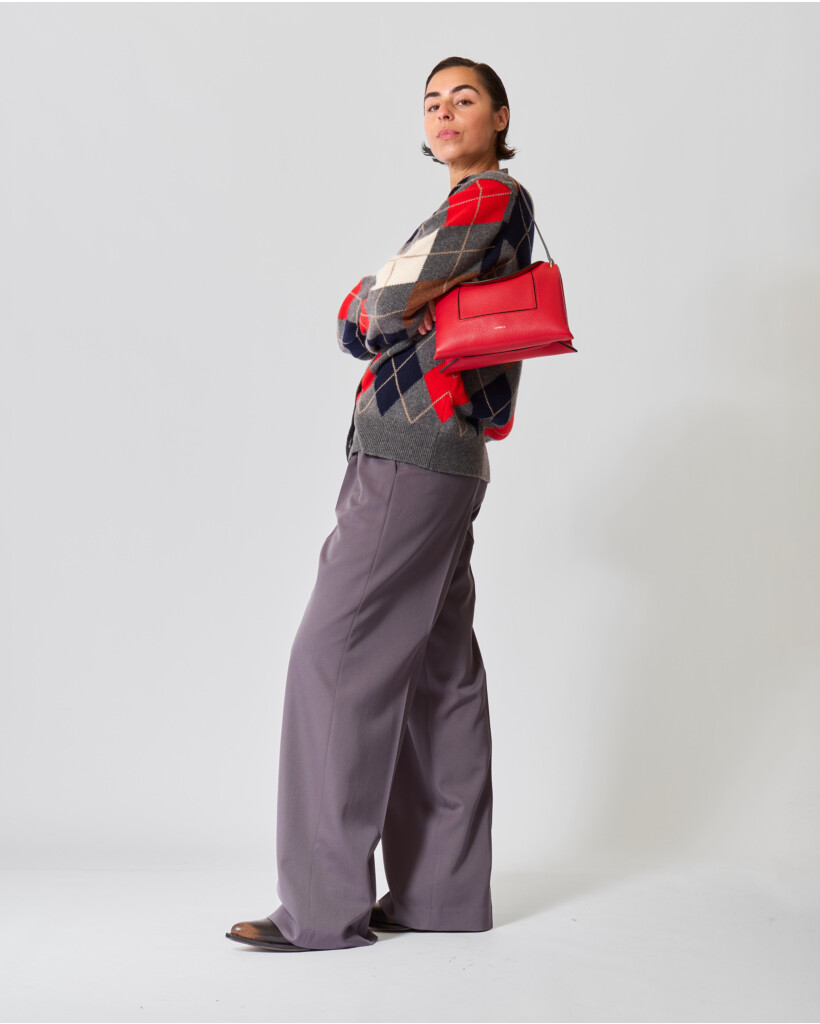 Damien Wollen Pantalon Smoked Grey