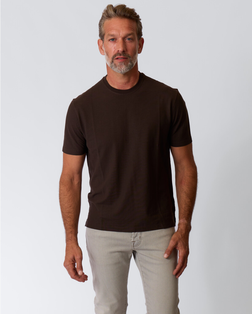 Icecotton T-shirt Donkerbruin