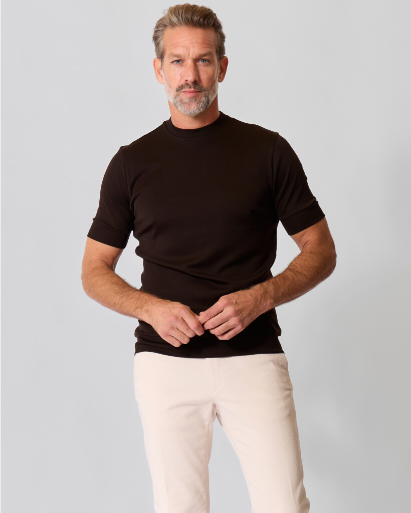 Eli Katoenen T-shirt Chocolate