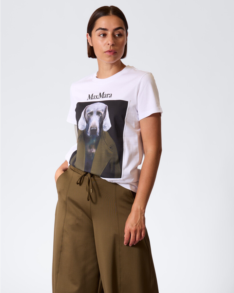 T-shirt met Print Wit