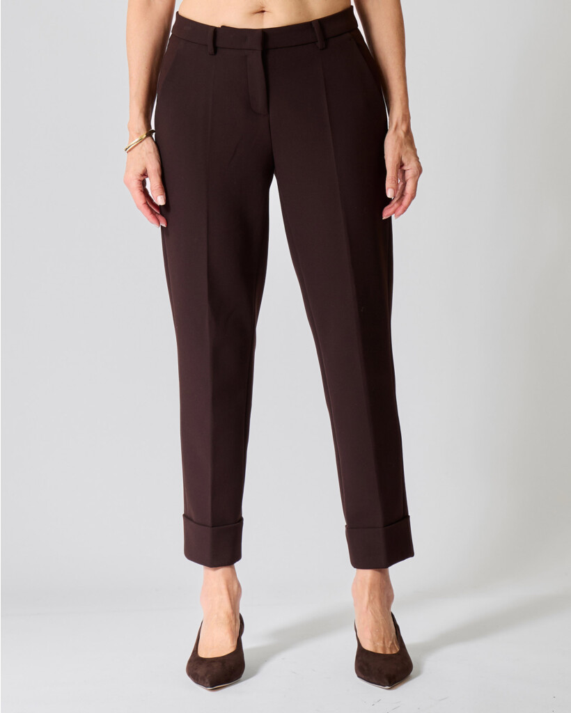 Krystal Cropped Pantalon Black Coffee
