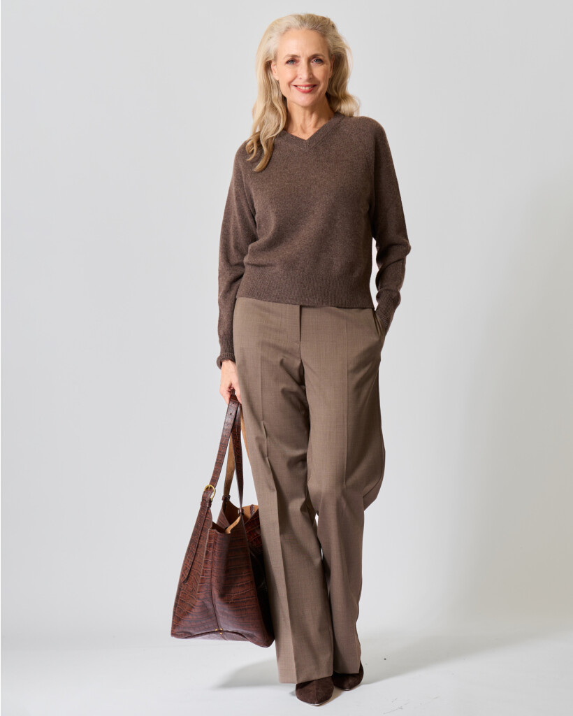 Petra Pleated Pantalon Bruin