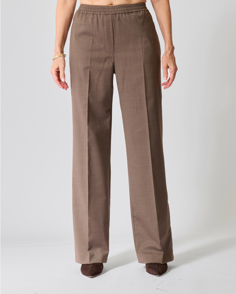 Petra Pleated Pantalon Bruin