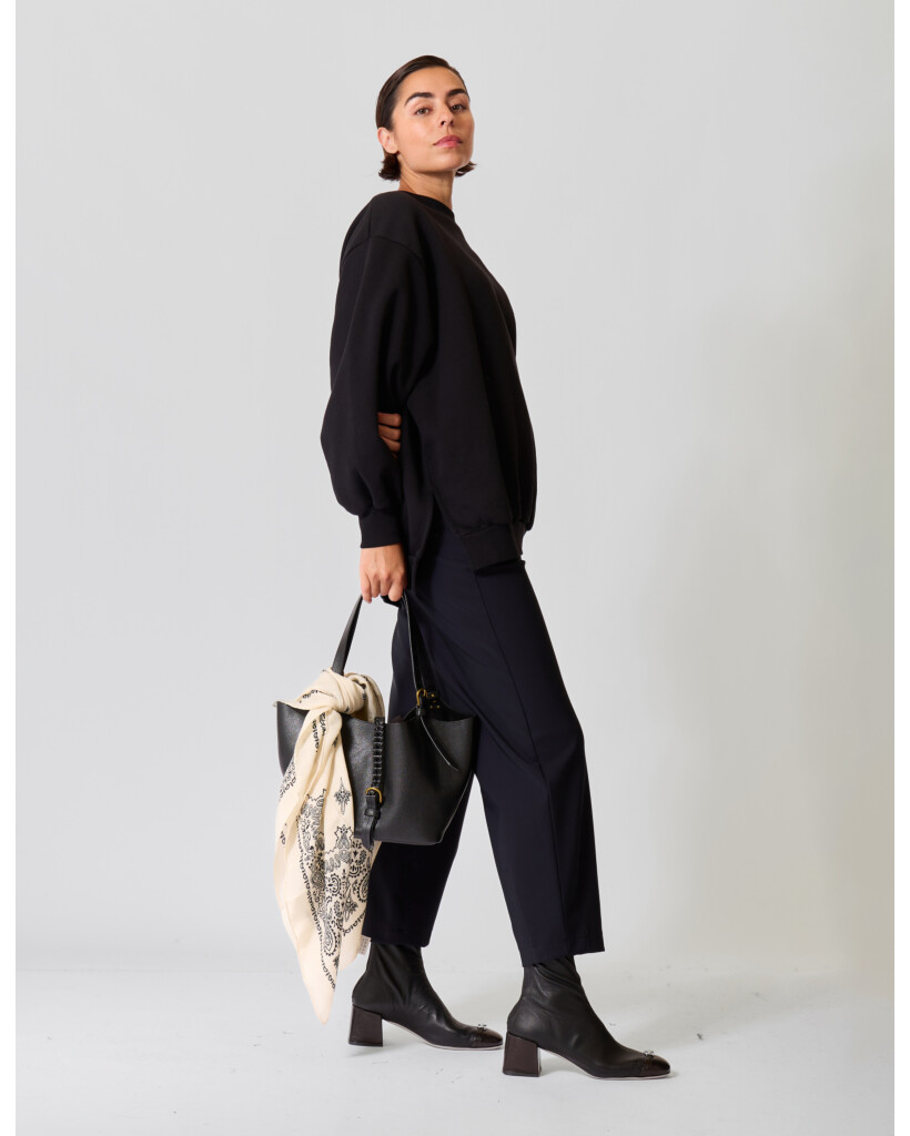 Elin Stretchy O-shape Cropped Pantalon Navy