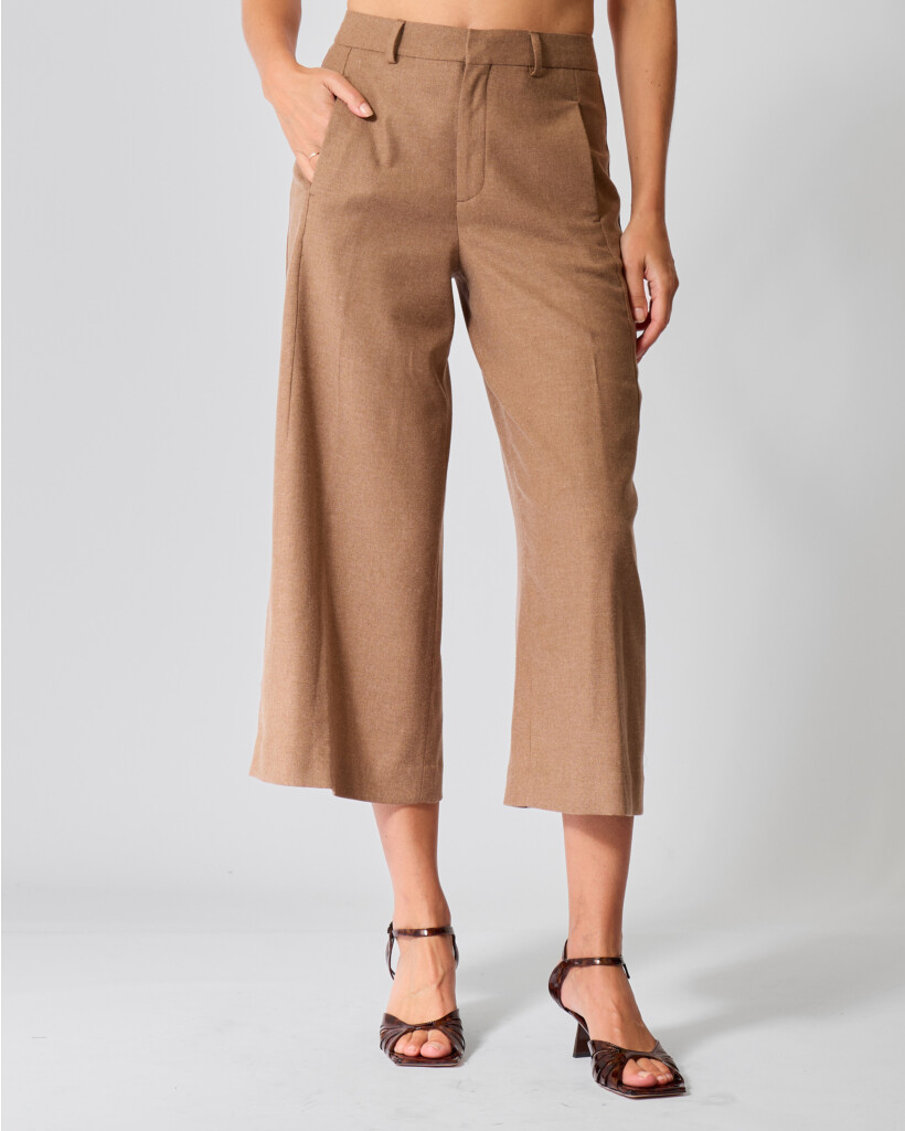 Wren Cropped  Wolmix Pantalon Wheat