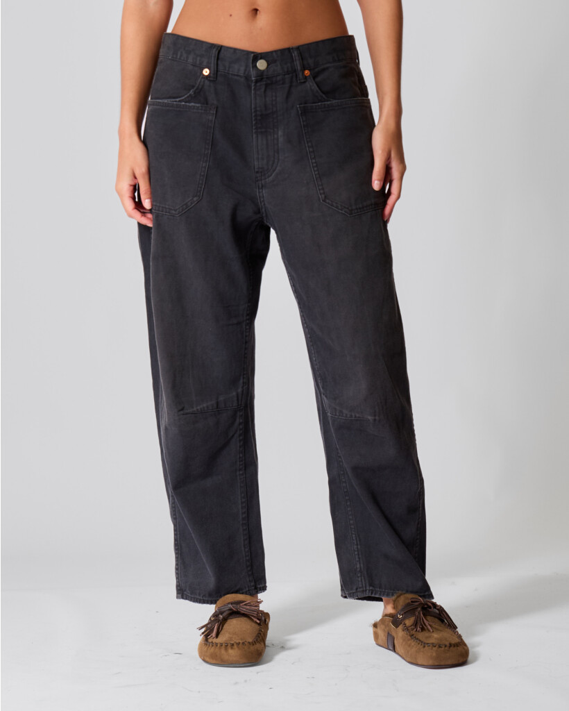 Bella Utility Pant Worn Black Canva