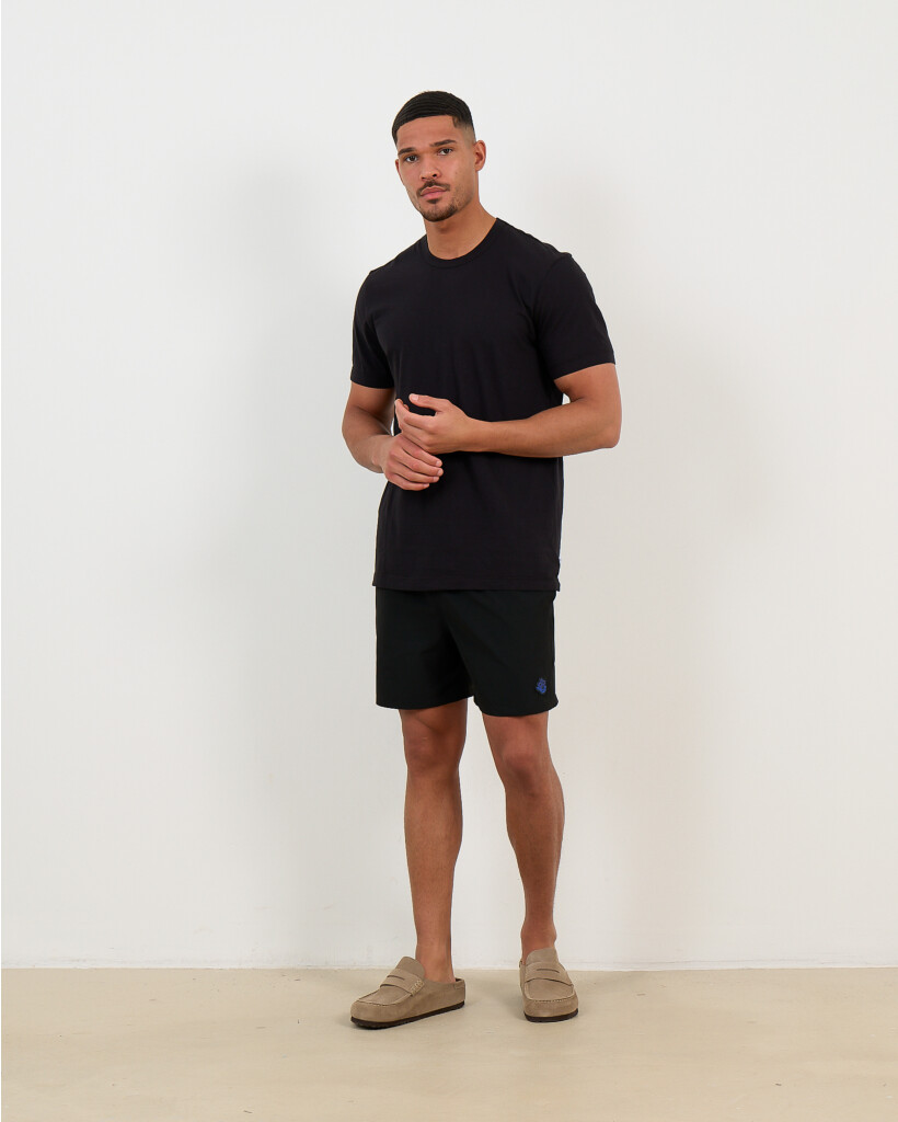 T-shirt Korte Mouw Crew Neck Zwart