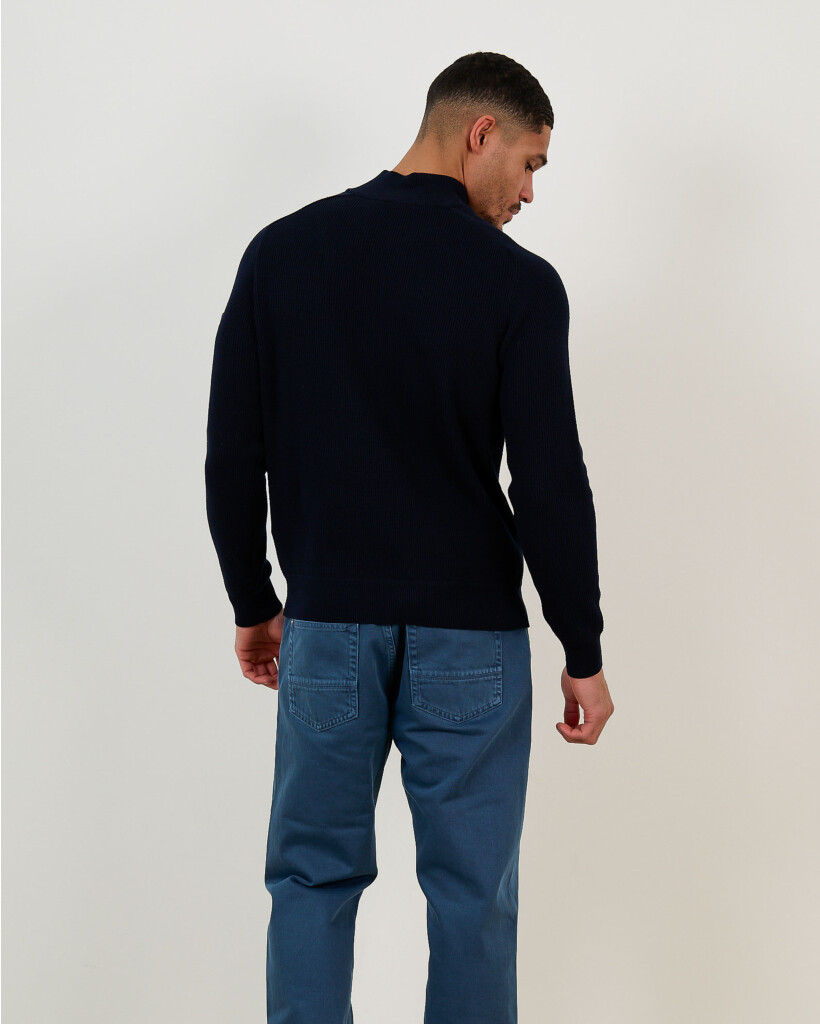 5100124 Pullover Col Navy Blue
