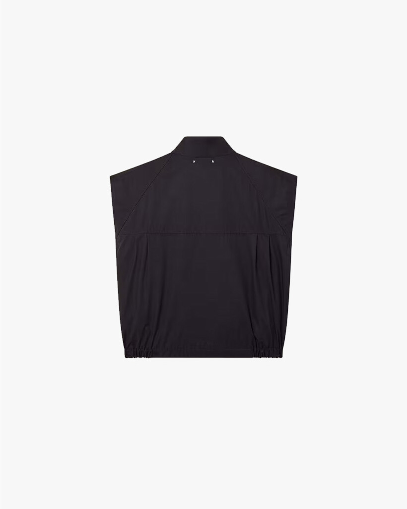 Bodywarmer met Rits en Kraag Navy