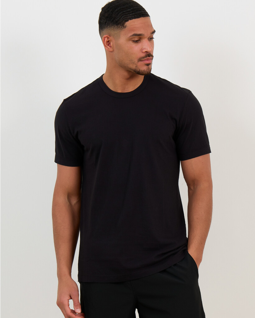 T-shirt Korte Mouw Crew Neck Zwart