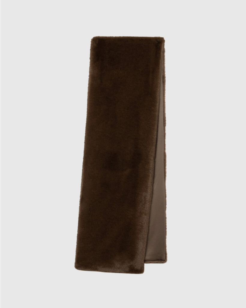 Faux Fur Sjaal Caramel