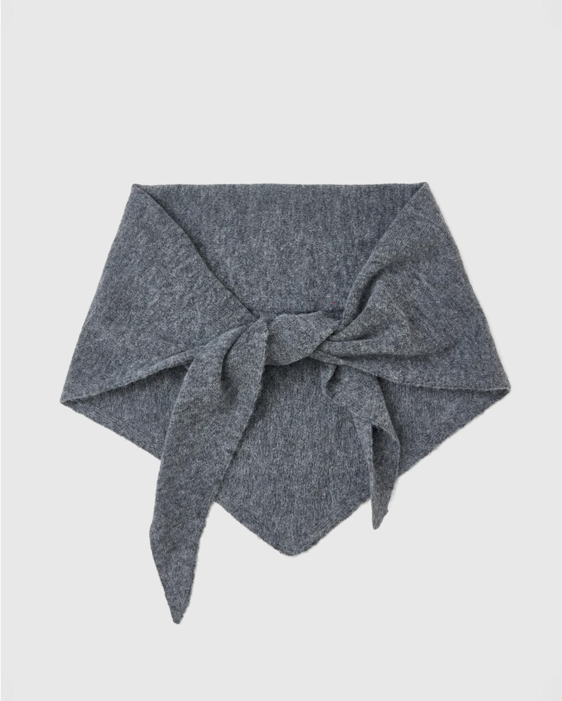 Alpaca/Wolblend Sjaal Donkergrijs