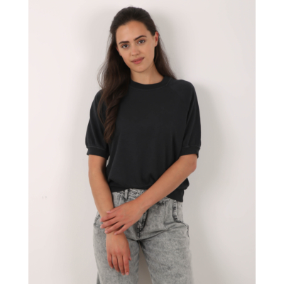 Drykorn  Alenne Sweater korte mouw zwart