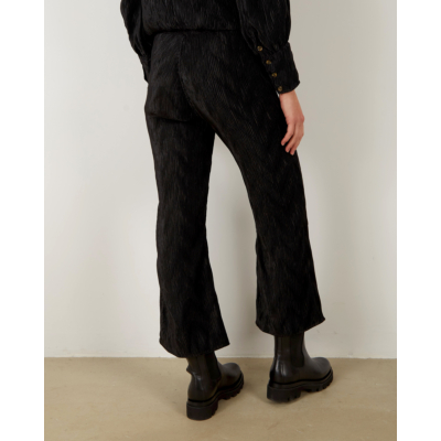 Ganni Satijnen pantalon zwart