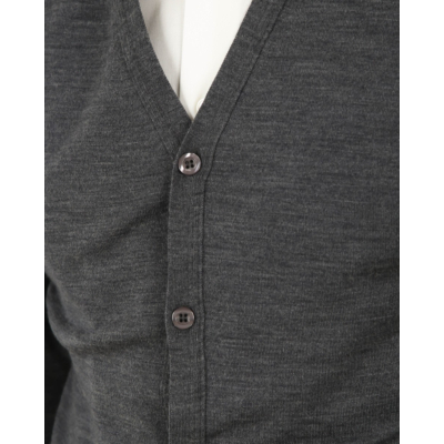 John Smedley Petworth Cardigan Charcoal