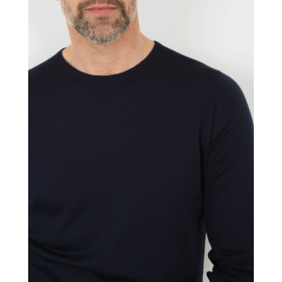 John Smedley Pullover Lundy Merino Midnight