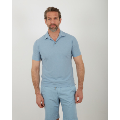 Zanone  Ice Cotton Polo Light Bleu