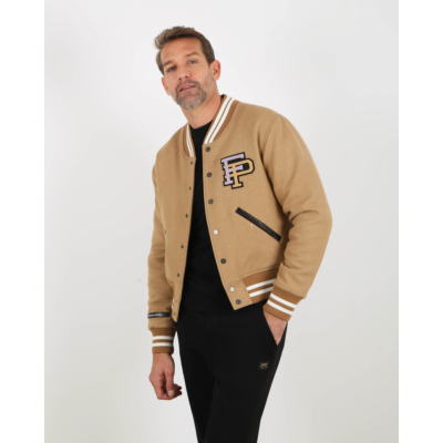 Filling Pieces  Varsity Jacket Camel