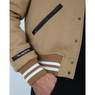 Filling Pieces  Varsity Jacket Camel