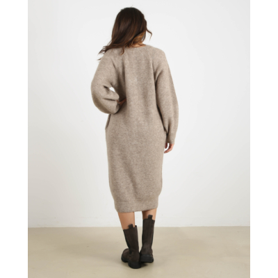 Malene Birger Gebreid Vest Cyrus Taupe