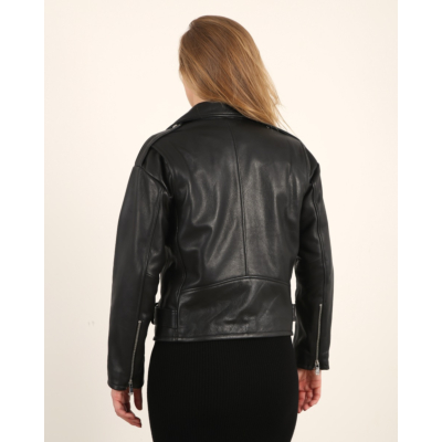 Alter Ego Elle Leather Jacket Black