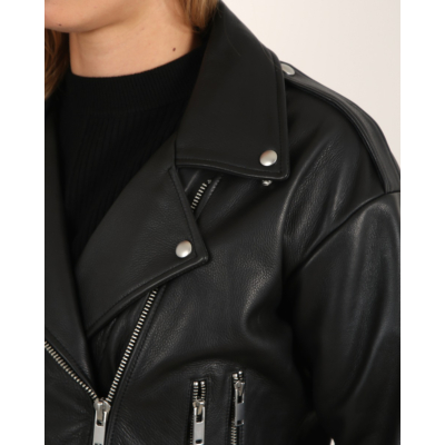 Alter Ego Elle Leather Jacket Black