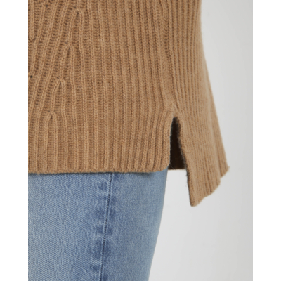 Ganni Rib Spencer Camel