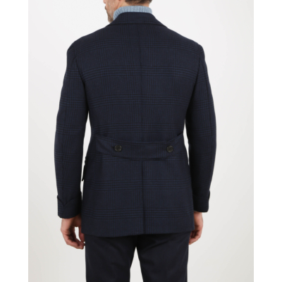 Orazio Luciano colbert double breasted blue check