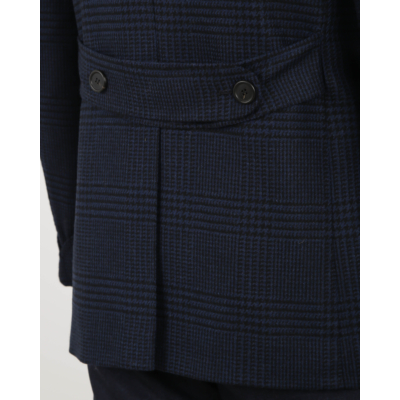Orazio Luciano colbert double breasted blue check